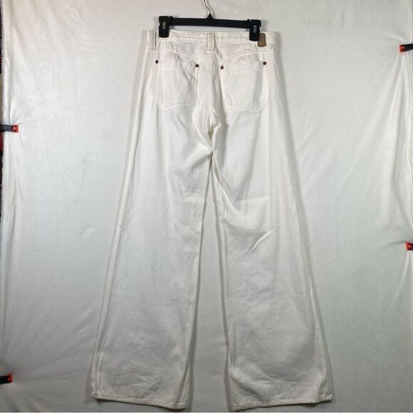 Adriano Goldschmied White The Esteem Wide Leg Denim's Size 27R - Picture 2 of 13